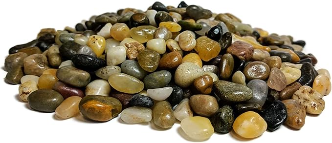 Midwest Hearth Decorative Polished Mixed Pebbles 3/8" Gravel Size (5-lb Bag)