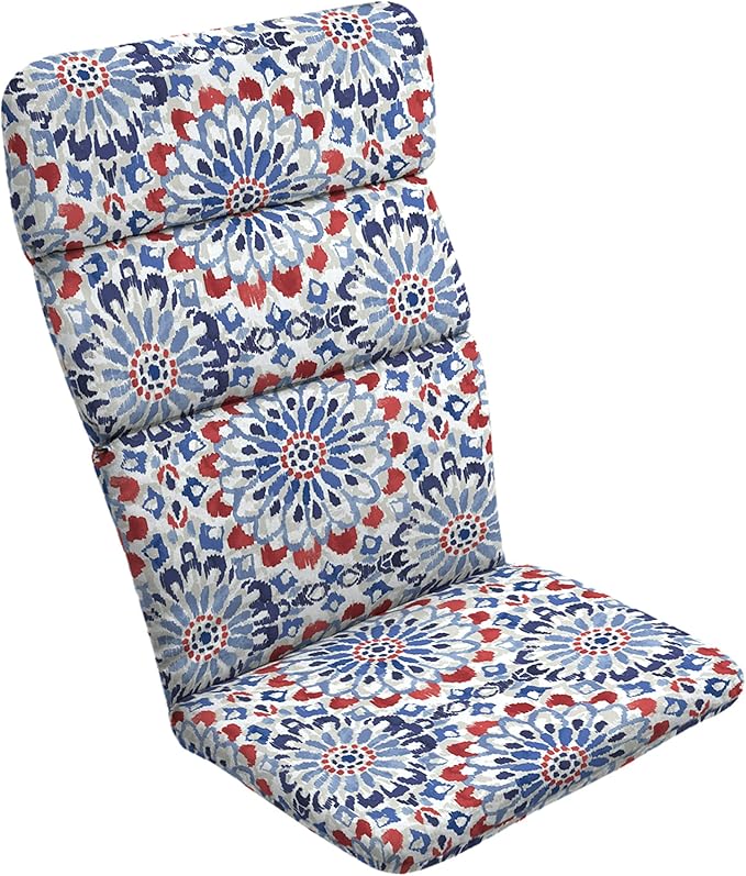 Arden Outdoor Adirondack or Rocking Chair Cushion, 20 x 17, Rain-Proof, Fade Resistant 17 x 20, Clark Blue