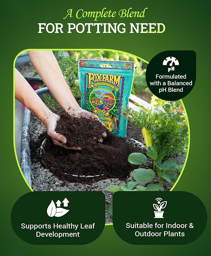 FoxFarm Ocean Forest Potting Soil, 12qt – Light, Aerated Texture, Designed for All Container Plants – pH Adjusted for Optimal Nutrient Uptake, Effectively Retains Moisture (12 Quart (2 Pack))