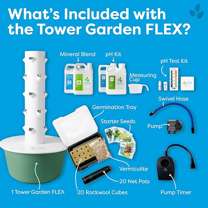 Tower Garden Flex Deluxe Vertical Aeroponic Planter