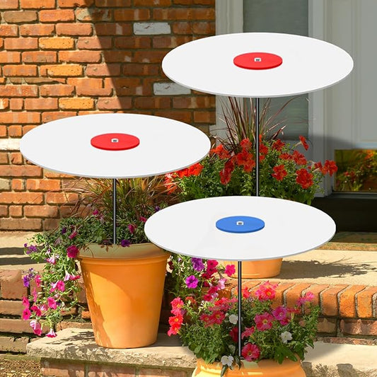 3 Pack Plants Shade Cover for Outdoor Plants, 65% Sunblock Shade Cloth Outdoor, Garden Shade Disk Umbrella, Sun Shade for Plants, Prefect for Your Garden, Potted Plant, Live Plant Outdoor