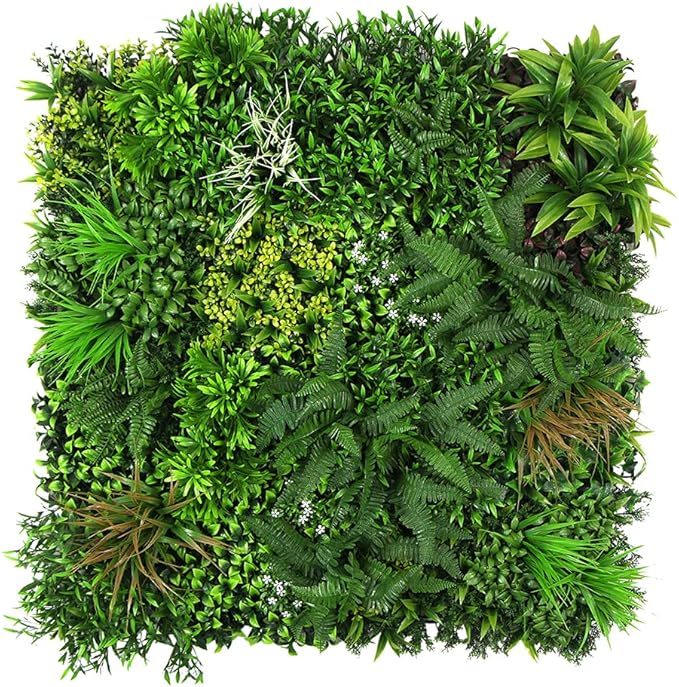 ULAND Artificial Topiary Hedges Panels, Ivy Fence Mat,Verticial Garden Privacy Fence Screen Greenery Wall Backdrop Decor, Garden Privacy Screen Fence（B052） 40x40‘’