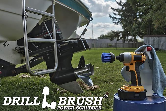 Boat Brush Scrubbing Accessories - Aquatic Cleaning Supplies - Boat Hull Cleaning Brush Set - Barnacle Remover - Boat Deck Brush - Tank Cleaning Tool Set - Fish Tank Scrubbing Brush - Boat Brush Set