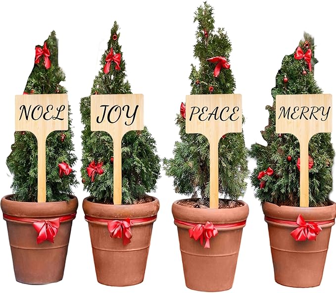 10 Pack 8 Inch Tall Plant Labels Large Garden Markers Plant Name Tags Great Holiday Gift for Plant Lovers Gardeners Easy to Read See Larger Writing Area with Full Size Marker
