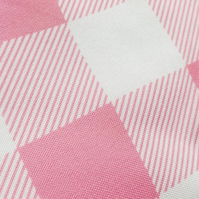 Waterproof Plaid Tablecloth Fabric - Round 90 Inch Classic Gingham Checker Table Cloth for Indoor/Outdoor Use - Buffalo Table Cover for Picnics, BBQs, and Parties