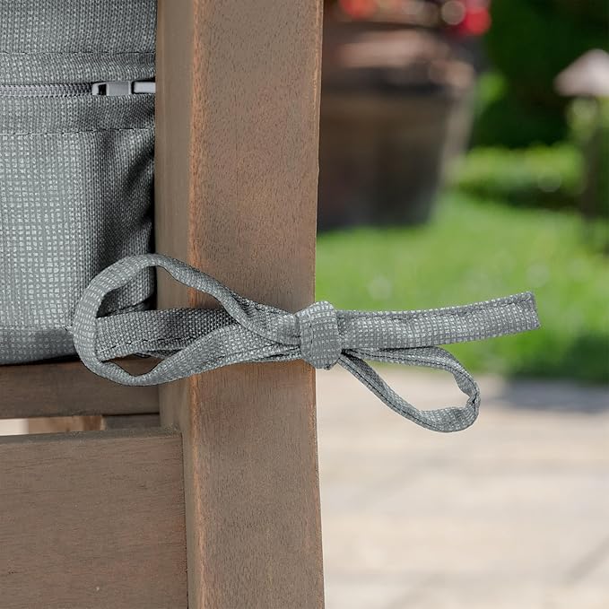Arden Foam Outdoor Bench Cushion, 48 x 18, Made with ProFoam, Rain-Proof, Fade Resistant, Stone Grey Leala