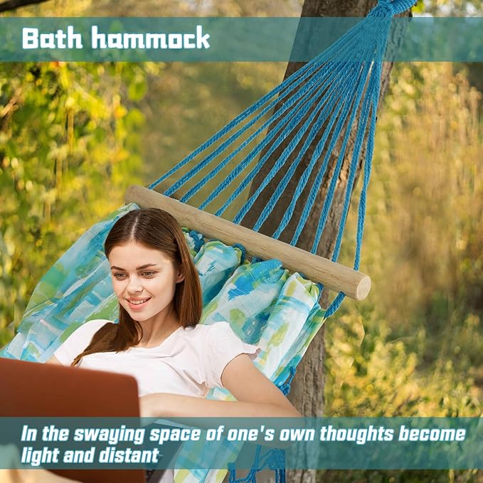Beautiful Boho Style Hammock,Bohemian Outdoor Portable Person Hammock,for Suitable for Patio, Beach, Garden,Wedding Decor Khaki 79 * 59