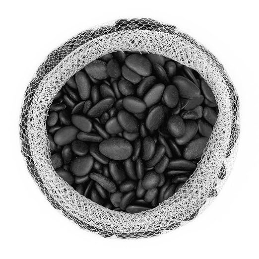 River Rocks Decorative Ornamental Vase Filler Aquarium Gravel Black, Large 2 lbs - Landscaping Pebbles for Indoor Plants, Fish Tank Gravel, Terrarium & Home Decor, DIY & Crafting – Royal Imports