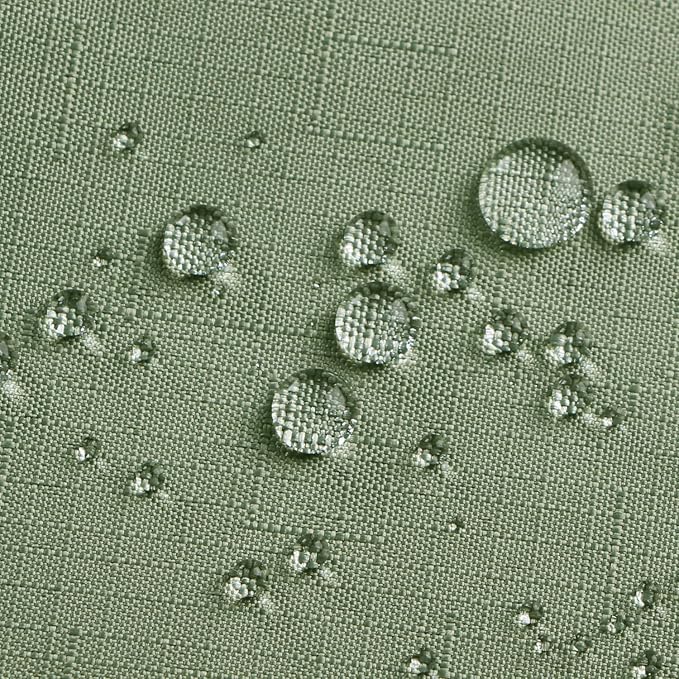 Outdoor Tablecloth Wrinkle-Free Stain Resistant Waterproof Polyester Fabric Table Cover with Zipper Umbrella Hole for Picnic/Party/Dinner/Garden(60×60inch Square,Zippered,Sage Green)