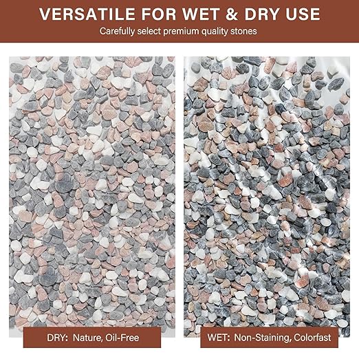 NUPICK 6 lbs Pebbles for Indoor Plants, 1/5 Inch Pea Gravel for Fish Tank, Decorative Rocks for Succulent, Natural River Stones for Vases, Cactus, Landscaping, Bird Bath, Aquarium, Mixed