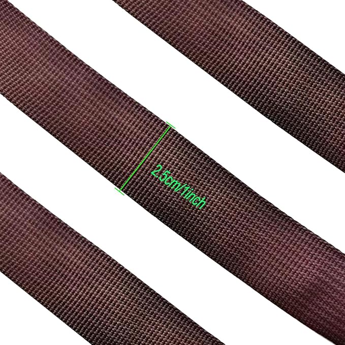 1 Roll 65.6 Feet Tree Tie for Plant Support Garden Strap 1 Inch Width Staking and Guying Material 1,800 Lbs Strength (Coffee)