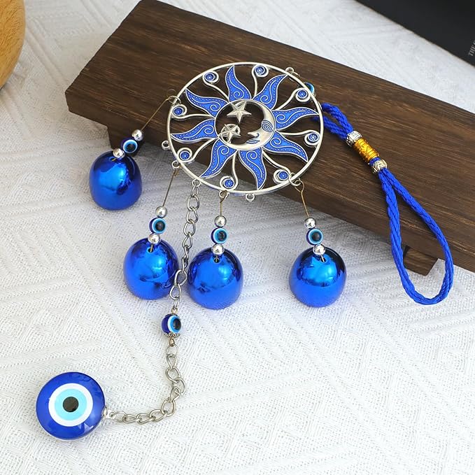 BWINKA Unique Wind Chimes for Outdoor Garden Home Hanging Decoration (Eye-Sun2)