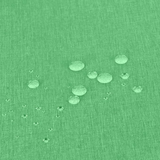 Outdoor Tablecloth Wrinkle-Free Stain Resistant Waterproof Polyester Fabric Table Cover with Zipper Umbrella Hole for Picnic/Party/Dinner/Patio Garden(70inch Round,Zippered,Kelly Green)