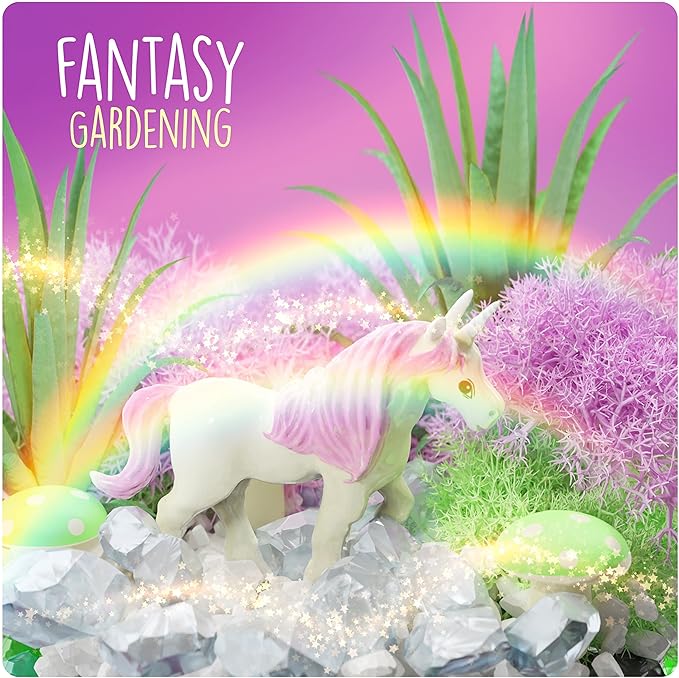 Dan&Darci Light-Up Unicorn Terrarium Kit for Kids - Kid Easter Birthday Gifts - Best Unicorn Toys & Activities Kits Presents - Arts & Crafts for Girls & Boys Age 4 5 6 7 8-12 Year Old Girl Gift