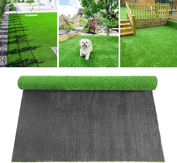 LVBAO Synthetic Artificial Grass Turf 3FTX10FT (30 Square FT) Reusable Dog Pee Pads Potty Training Rug Grass Pet Carpet for Outside Patio Garden Lawn Balcony Landscape Dog with Drainage Holes