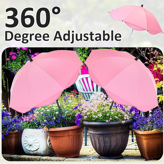 26 Inch Plant Umbrellas for Outdoor Plants Garden Umbrella Shade for Potted Plant, Garden Bed Flower Pot Provide Shade to ‌Defend Blazing Sun