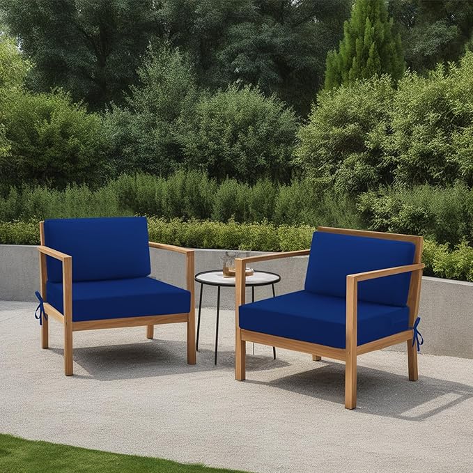 idee-home Outdoor Cushions for Patio Furniture, Outdoor Seat Cushion, Waterproof Hampton Bay Deep Seat Replacement Couch Chair Cushions for Garden Lawn Backyard Deck, 30 x 30