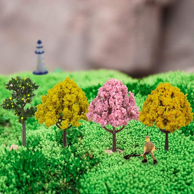 Miniature Fairy Garden Decoration Accessories Simulation Tree Garden Sculptures Statues,Yard Outdoor Decor for Patio
