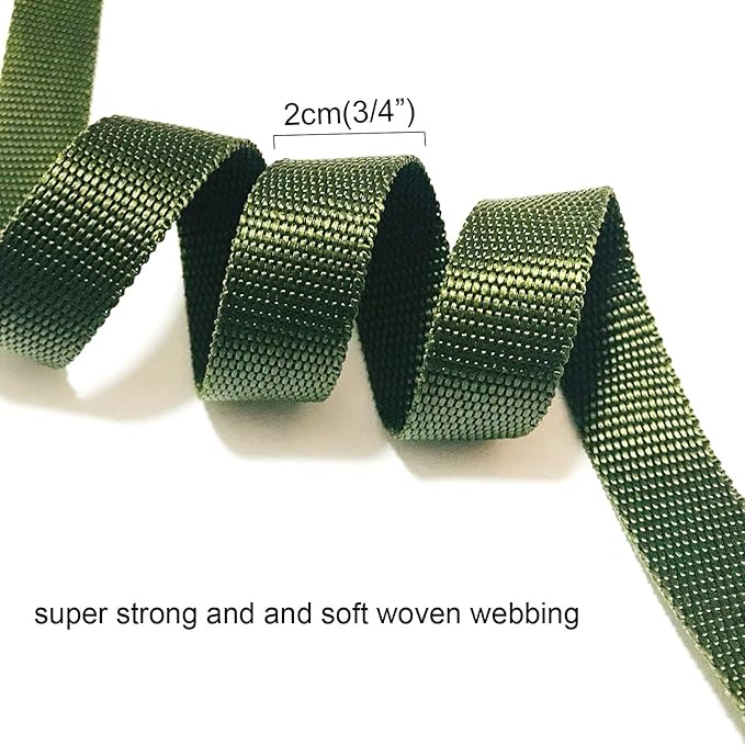 Tree Tie Straps 50 Feet x 3/4 inch Tree Support Straps for Staking and Guying Young Trees Straight and Storm Protection Nylon Plant Tie Rope for Support, Straightening