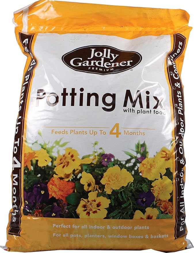 Oldcastle Jolly Gardener 50150028 Premium Potting Mix with Plant Food, 2 Cubic Feet