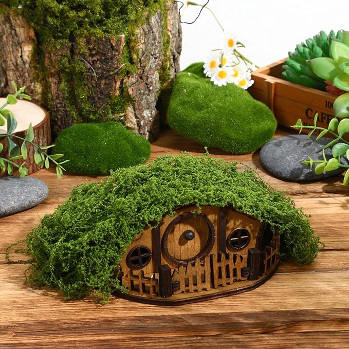 Mosswood Mini Treehouse for Indoor Plants – Woodland-Inspired Mini House for Plant Pots, Terrariums & Fairy Gardens, Dwarf Tree - Plant Mini Treehouse