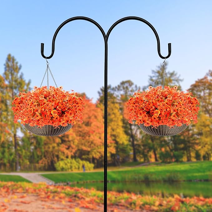 12 Bundles Faux Mums for Outdoor Planters, Artificial Fake Mums Fall Decorations for Outdoors Home, Fall Autumn Faux Silk Flowers Plants Look Real UV Resistant for Outside Home Porch Patio