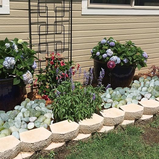 20 lbs Jade Pebbles for Indoor Plants, 2-3 Inch Polished River Rocks, Decorative Garden Rocks Outdoor Landscaping, Large Natural Stone for Walkways, Yard, Vases, Crafts