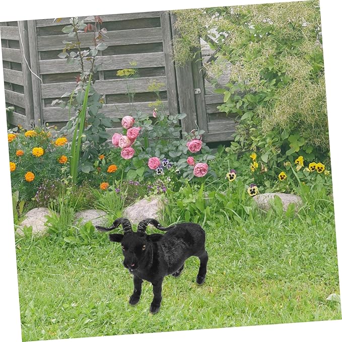 Artificial Goat Sculpture Charming Outdoor Garden Statue Fun Farm Goat Ornament for Home Decor Premium Quality for Relaxing Atmosphere