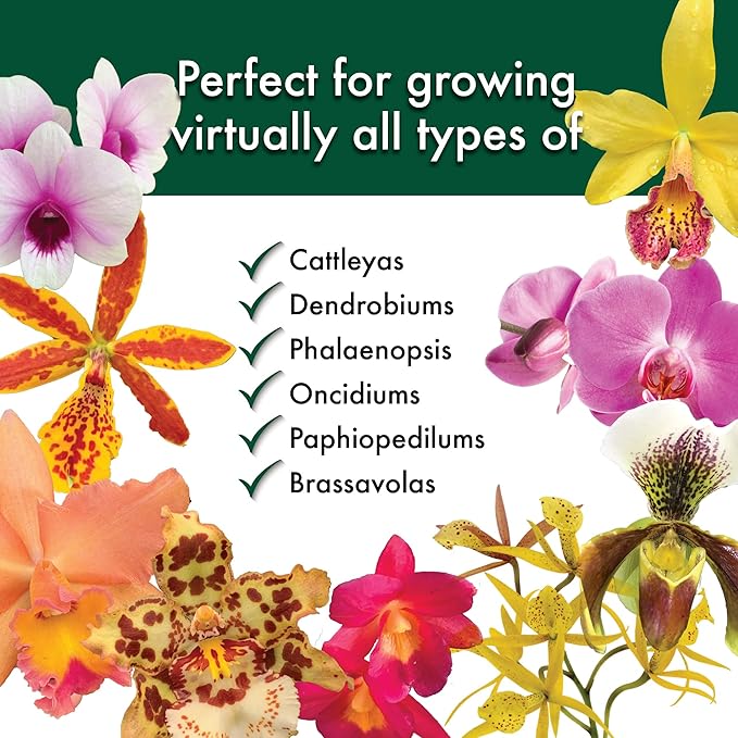 Better-Gro Special Orchid Mix - Premium Grade Orchid Bark Potting Mix, Repotting, Enhanced Drainage, Air Flow & Root Ventilation, Ideal for Phalaenopsis, Cattleyas, Dendrobiums 4 Quarts (Pack of 2)