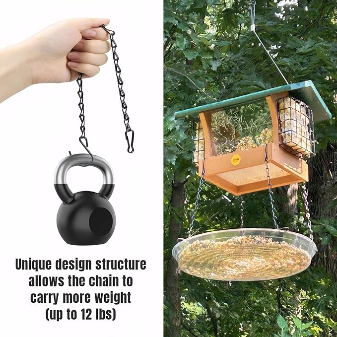 10 Pack Silvery Hanging Chains for Planters，Lanterns，Bird Feeders，Billboards，Plant Baskets etc， Length 9.5 Inch，Outdoor Indoor Use