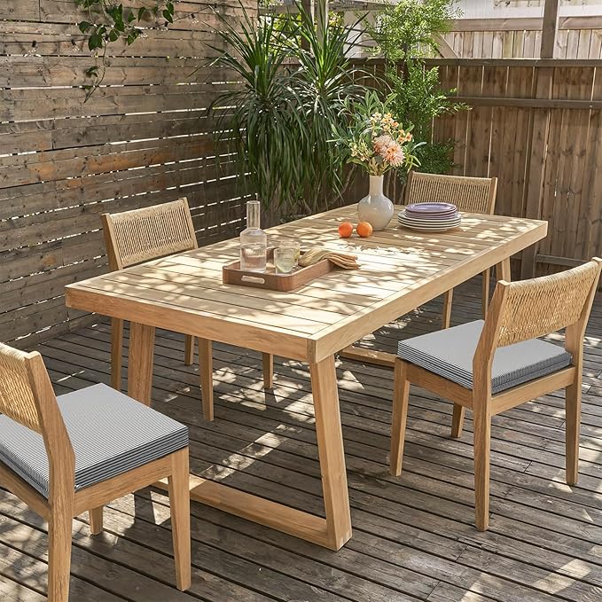 LVTXIII Outdoor Seat Cushions Seasonal Replacement Chair Cushions, Square Patio Chair Pads with Ties for Dining Chairs and Garden Furniture,18.5"x16"x2", 4 Pack, Strip Grey