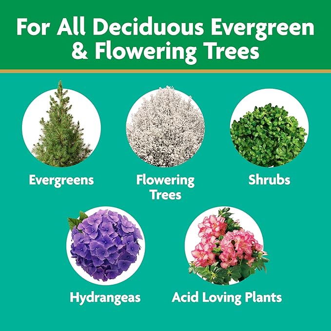 Miracle-Gro Tree and Shrub Plant Food Spikes, For Deciduous, Flowering and Evergreen Trees, 12 Spikes