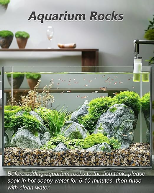 15LB Natural River Rocks for Plants, 1-2.2'' Mixed Color Decorative Pebbles for Garden Landscaping, Polished River Stone for Outdoor Decor