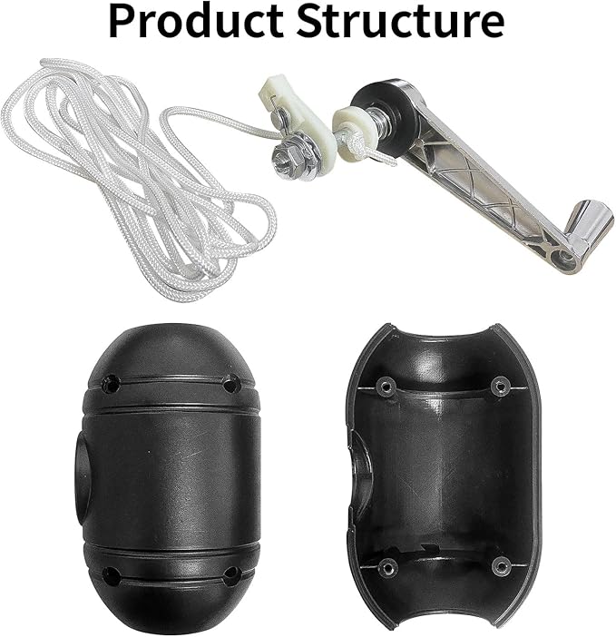 Patio Umbrella Replacement Parts, Outdoor Patio Umbrella Accessories, Heavy Duty Holder Umbrella Crank Handle Bracket for Garden Party Balcony Picnic Beach Courtyard