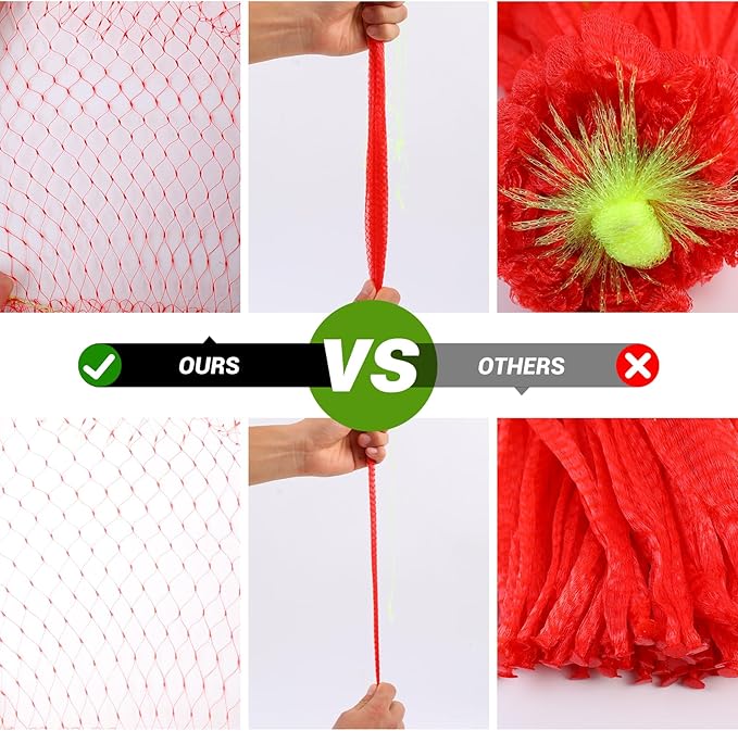 200pcs Watermelon Nets, Hammock Melon Nets for Trellis Vertical Garden Growing, 18inch for Garden, Honeydew Melon Mesh Bag with Drawstring