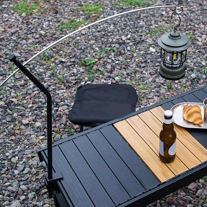 Camping Lantern Stand, Arched Light for Tabletop, Garden Picnic Supplies, Lighting Rack Accessories, Backpacking Installation