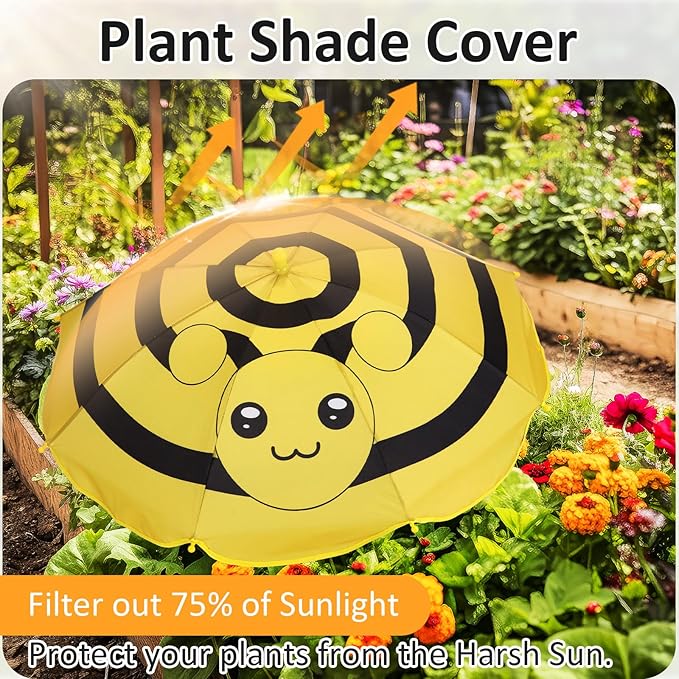 24. 5 Inch Plant Umbrellas for Outdoor Plants Garden Umbrella Shade for Potted Plant, Garden Bed Flower Pot Provide Shade to ‌defend Blazing Sun