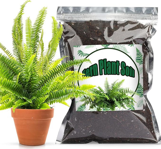 Potting Soil Mix for Fern 1qt, Custom Hand Blended Mixture Suitable for Indoor/Outdoor Potted Fern Plant