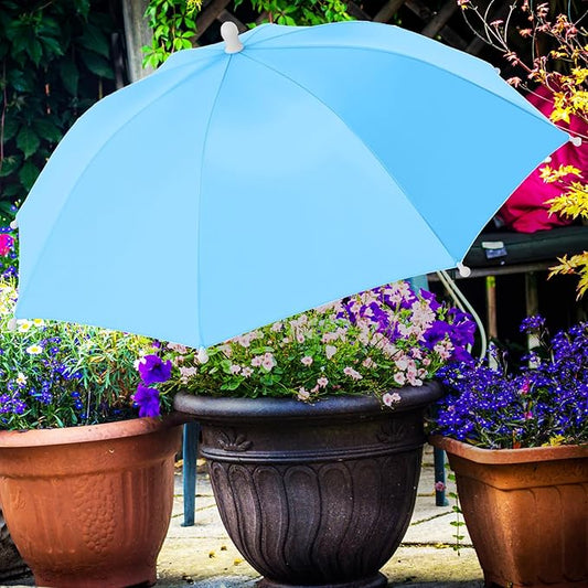 Plant Umbrellas for Outdoor Plants 24.8 Inch Garden Shade Cover Sun Protection Umbrella Space Saving Garden Umbrella Shade Canopy for Potted Plants Bed Flower Pot