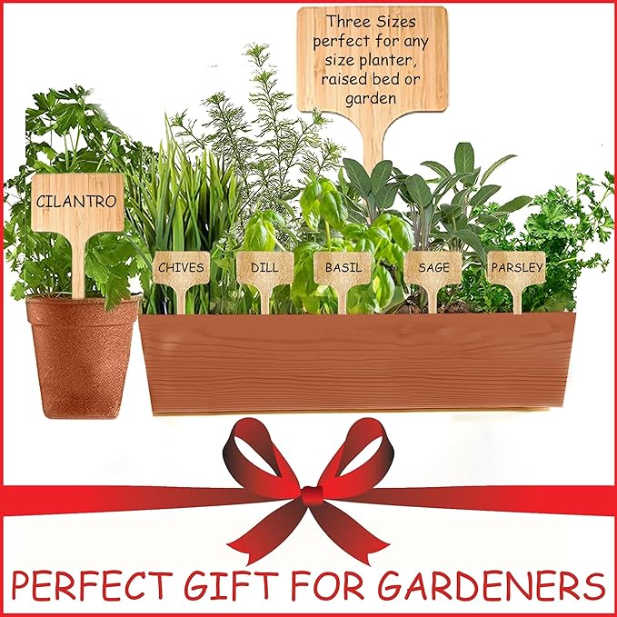 10 Pack 8 Inch Tall Plant Labels Large Garden Markers Plant Name Tags Great Holiday Gift for Plant Lovers Gardeners Easy to Read See Larger Writing Area with Full Size Marker