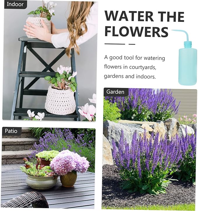 BESPORTBLE 2pcs Portable Squeeze Watering Bottles Nozzle Garden Accessory for Indoor and Outdoor Plant Care Multi-Functional Cleaning and Watering