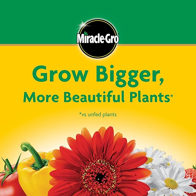 Miracle-Gro Water Soluble All Purpose Plant Food, For All Indoor or Outdoor Plants, Roses, Flowers, Vegetables, Houseplants, Trees, and Shrubs, 1.5 lbs