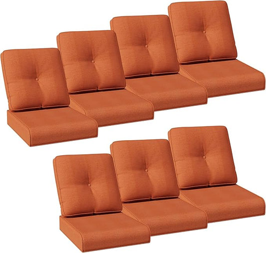 Joyside Outdoor Chair Cushions Set, 22x25/22x24 Inch Patio Furniture Deep Seat Cushions, Water Resistant & Thick Cushion, Outdoor Replacement Cushions for Seat and Sofa