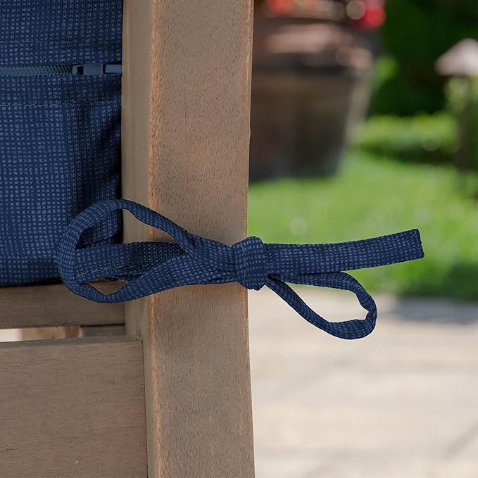 Arden Foam Outdoor Bench Cushion, 48 x 18, Made with ProFoam, Rain-Proof, Fade Resistant, Sapphire Blue Leala