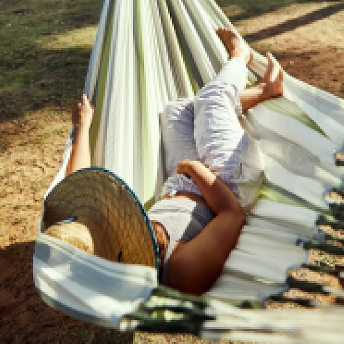 LA SIESTA® - XL King Brisa Classic Hammock & Nautico Steel Stand - Weather & Tear Resistant - Portable, Family Hammock w/Stand - Balcony Porch Garden Outdoor Indoor Hammock - Max 440 Lbs, Cedar