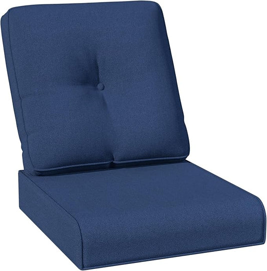 Joyside Outdoor Chair Cushions Set, 22x25/22x24 Inch Patio Furniture Deep Seat Cushions, Water Resistant & Thick Cushion, Outdoor Replacement Cushions for Seat and Sofa