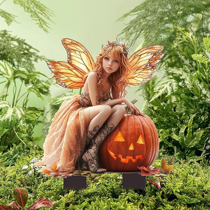 Pumpkin Elf-3: Bohemian Fairy Flower Pot Decor - Planter Pots Decor for Home or Garden