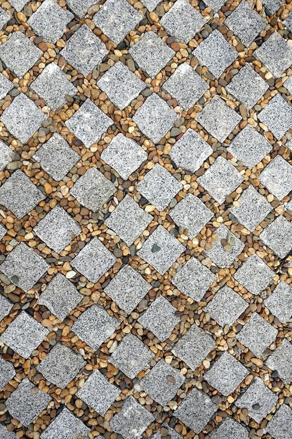 Natural Grey Brown Pebbles and Rocks Rustic Farmhouse Waterproof Outdoor Rugs for Patios Deck Porch Balcony Garden Camping Backyard Low Pile Mat Thin Quick Dry Durable Art Deco Floor Carpet 7x10