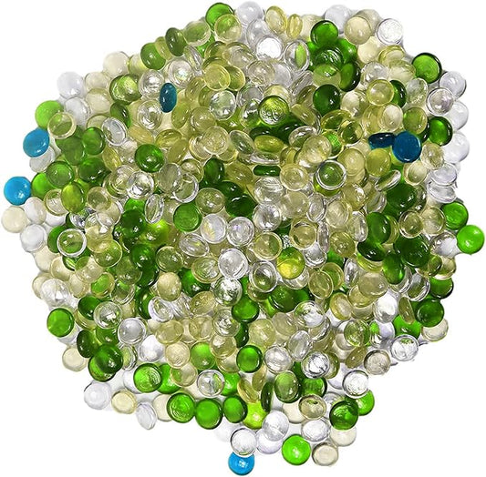 Set of Sea Green Aquarium and Vase Gems - 84 oz - Around 5 Pounds of Gems Perfect for Aquariums, Vase Fillers, Table Scatter, Scrapbooking and Much More! Turtle Green Aqua Gems!