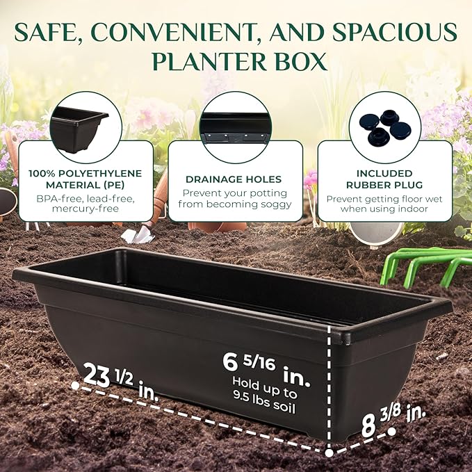 IDZO 4-Tier Vertical Raised Garden Bed with 4 Lockable Caster Wheels, Sturdy Steel Vertical Garden Planter with Efficient Drainage Tray, Ergonomic Ladder Planter with Included Garden Tools, Black